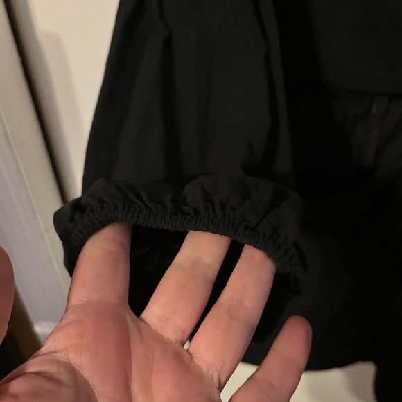 And Now This Womens Cut-Out Black Cotton Mini Dress Sz L - Picture 5 of 8